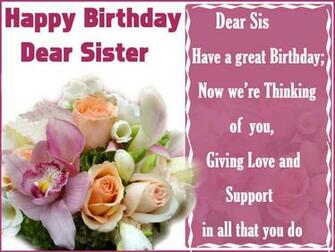 Happy BirtHDay Sister Greeting Cards HD Wishes Wallpaper Hot