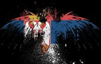 Wallpaper Eagle Flag Brothers Serbia Serbian