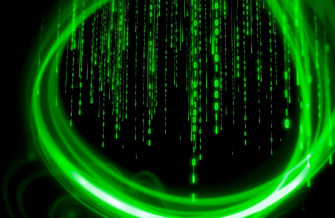 Matrix Binary Code Falling Wallpaper