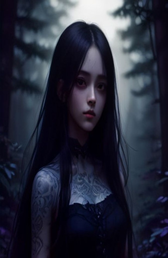 Dark Anime Girl Wallpaper