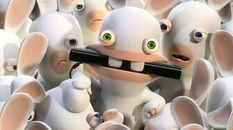Rabbids Invasion Wallpaper Einem Lustigen