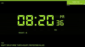 Windows Night Time Clock App Digital Nightstand