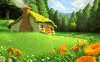 Cottage By The Forest Wallpaper Amazing Photos Cool Image