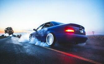 Image Audi A4 B5 Blue Back Automobile