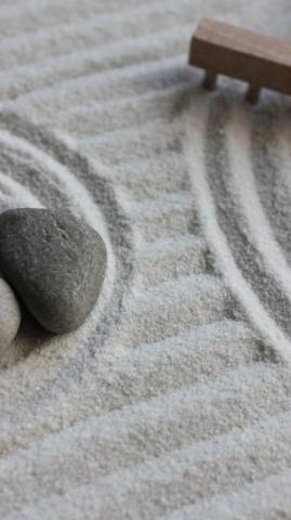 Zen Sand Garden Wallpaper iPhone Android Desktop Background