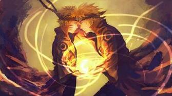 Naruto And His Father Minato Wallpaper Background