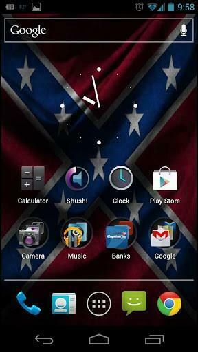 Bigger Rebel Flag Live Wallpaper For Android Screenshot