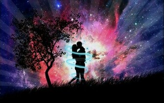 Night Couple Kissing Wallpaper Jpg