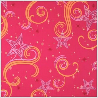 Star Glitter Magenta Orange And Pink Wallpaper Wall Sticker Outlet