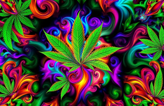 Psychedelic Weed Wallpaper
