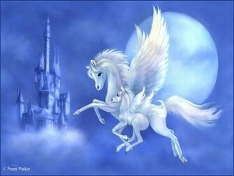 White Unicorns Wallpaper Hivewallpaper