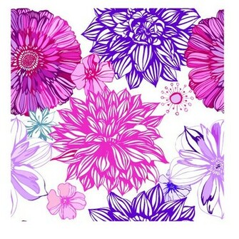 Pink And Purple Flowers Wallpaper