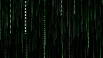 Green Data Stream Vertical 4k Loop Motion Background
