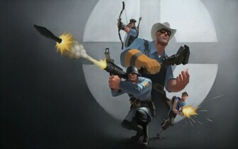 Tf2 Blu Wallpaper By Matt2010 Fan Art Games