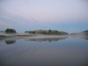 Foggy Lake Wallpaper