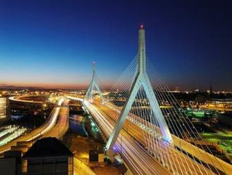 Zakim Bunker Hill Bridge Boston HD Wallpaper Travel