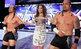 Jey Uso Jimmy And Tamina Walking Backwards Out Of The Wwe Arena