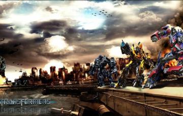 Wallpaper City Cinema Robot Sky Mecha Cloud Movie