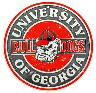 Georgia Bulldogs Distressed