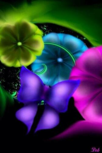 Butterflies Fractals Art Mariposas Flowers