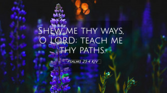 Psalms Kjv 4k Wallpaper Shew Me Thy Ways O Lord Teach