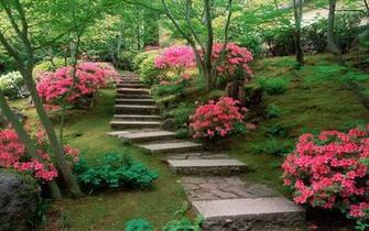Japanese Garden Wallpaper The House HD Desktop Html