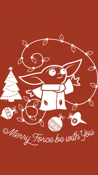 Mandalorian The Child Christmas Winter HD Wallpaper For Phones