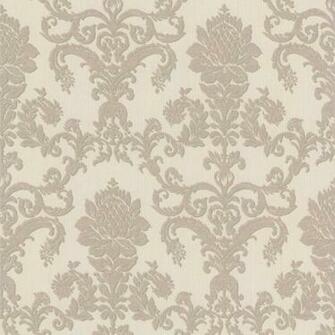 Taupe Damask Louis Philippe Beacon House Wallpaper
