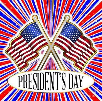 Red White And Blue Rays Background With Stars Presidents Day