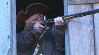 Flintlock Muzzleloader Shooting Stock Footage