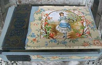 Altered Vintage Cigar Box Wallpaper By LittlebeacHDesigns