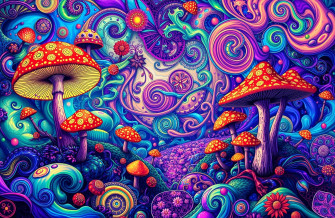 Trippy Shroom Wallpaper