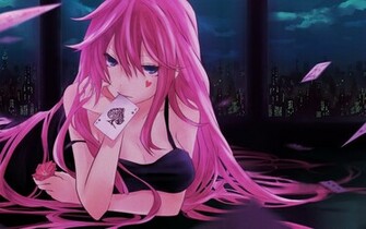 Anime Girls Pink Wallpaper