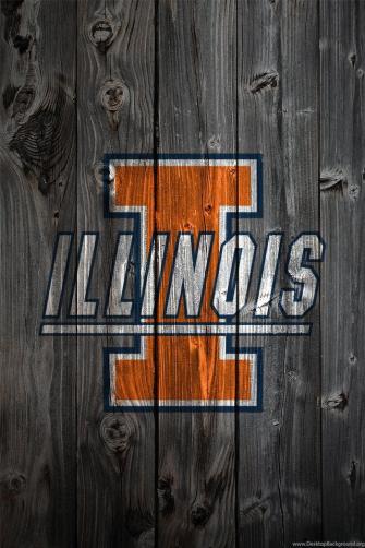 Illinois Fighting Illini Wood iPhone Background Desktop Background