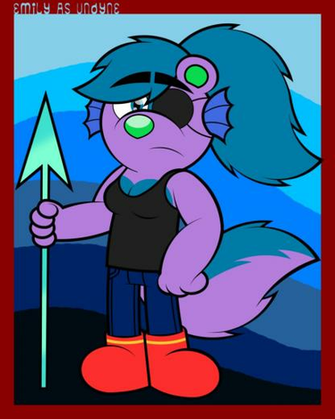 Emily As Undyne By Qarcyn