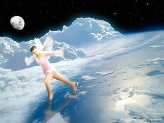 Fairy Ice Skating On Clouds All Kinds Of Wallpaper