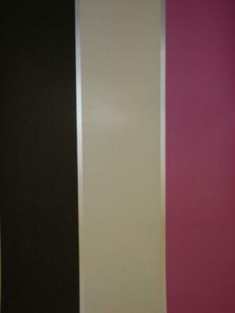 Details About Big Stripe Pink Cream Black Silver Striped Wallpaper