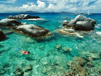 Islands Photo Snorkeling The Baths British Virgin Wallpaper