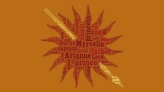 Asoiaf Word Cloud Dorne A Song Of Ice And Fire Wallpaper