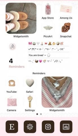 Ios14 Wallpaper iPhone iPhonelayout Aesthetic Coquette