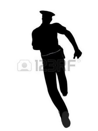 Police Officer Wallpaper Male Silhouette