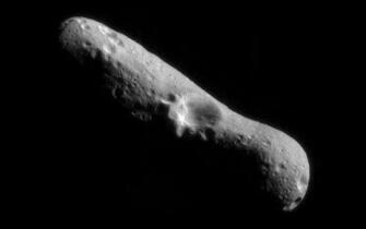 Space Image Near S First Whole Eros Mosaic From Orbit
