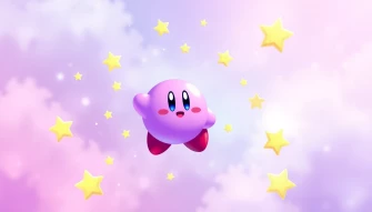 Purple Kirby Wallpaper
