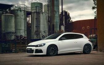 White Volkswagen Scirocco Wallpaper