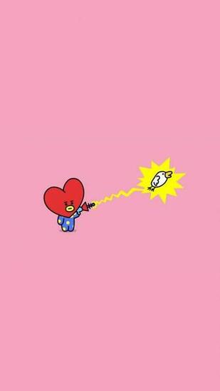 Wallpaper Tata Bt21 Line