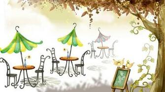 Sidewalk Cafe Wallpaper