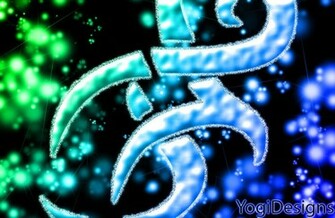 Blue Tribal Wallpaper By Shireen Yogi