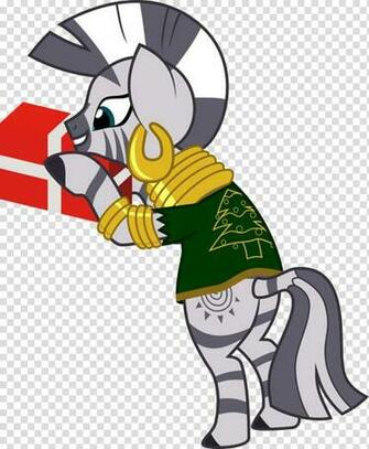 Zecora Loading Sleigh Black And White Animal Painting