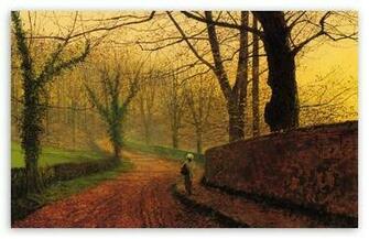 Fall Painting HD Desktop Wallpaper Widescreen High Definition