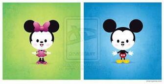 Kawaii Mickey And Minnie By Darren72